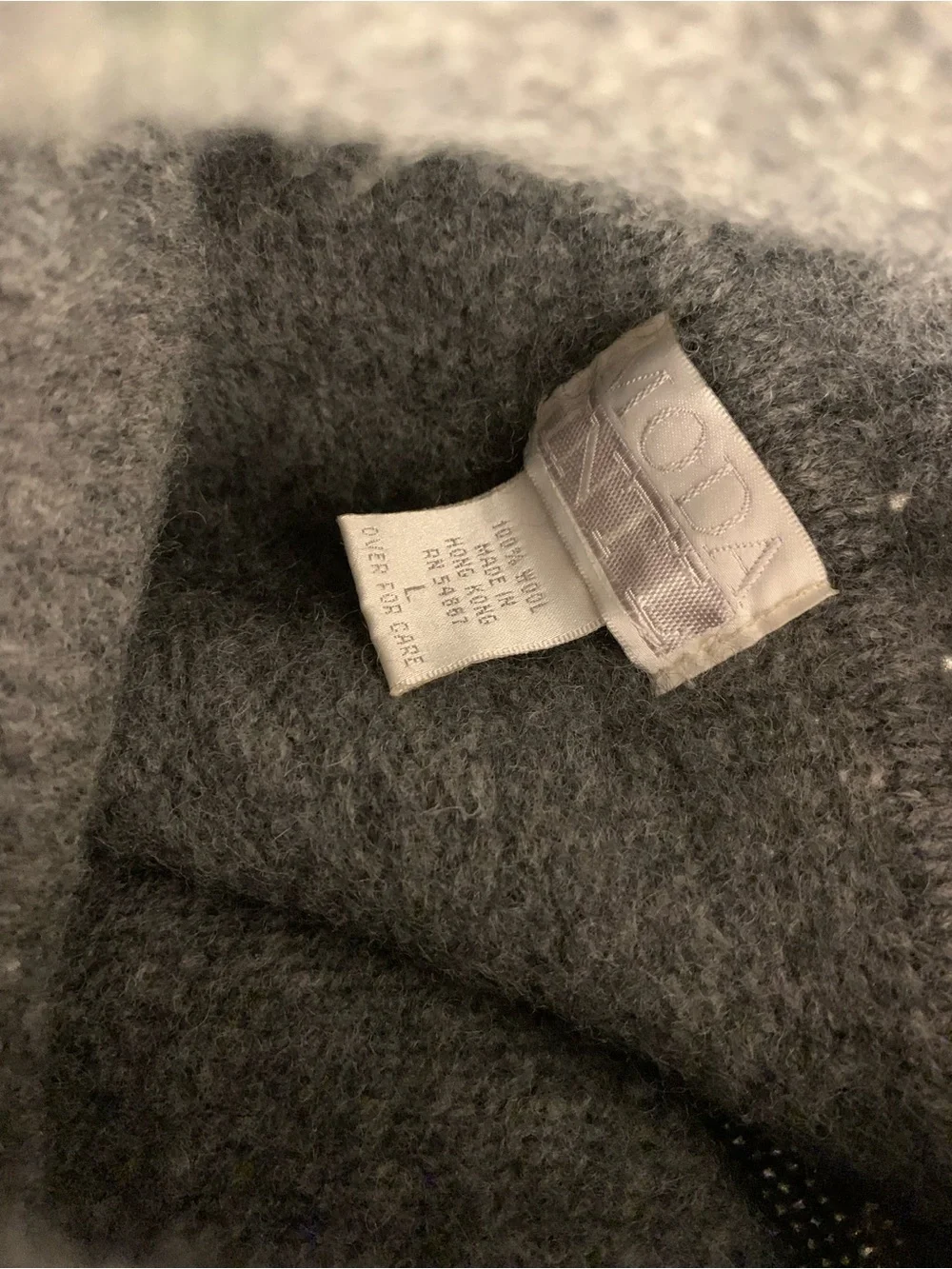Moda International Gray Turtleneck Sweater
